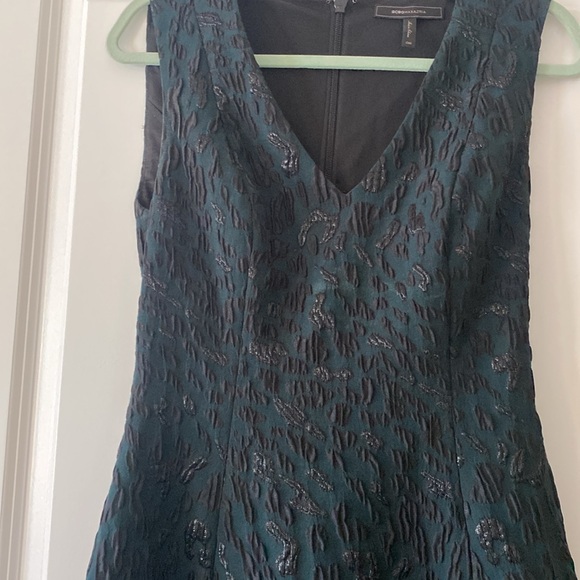 BCBG Maxazaria black and green cocktail dress, size 6 - Picture 2 of 3